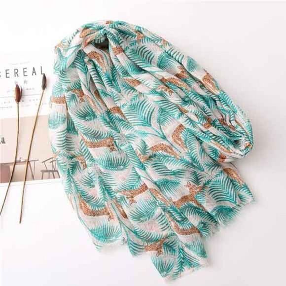 2/$30 Ladies Lovely Tropical Scarf - Picture 3 of 7